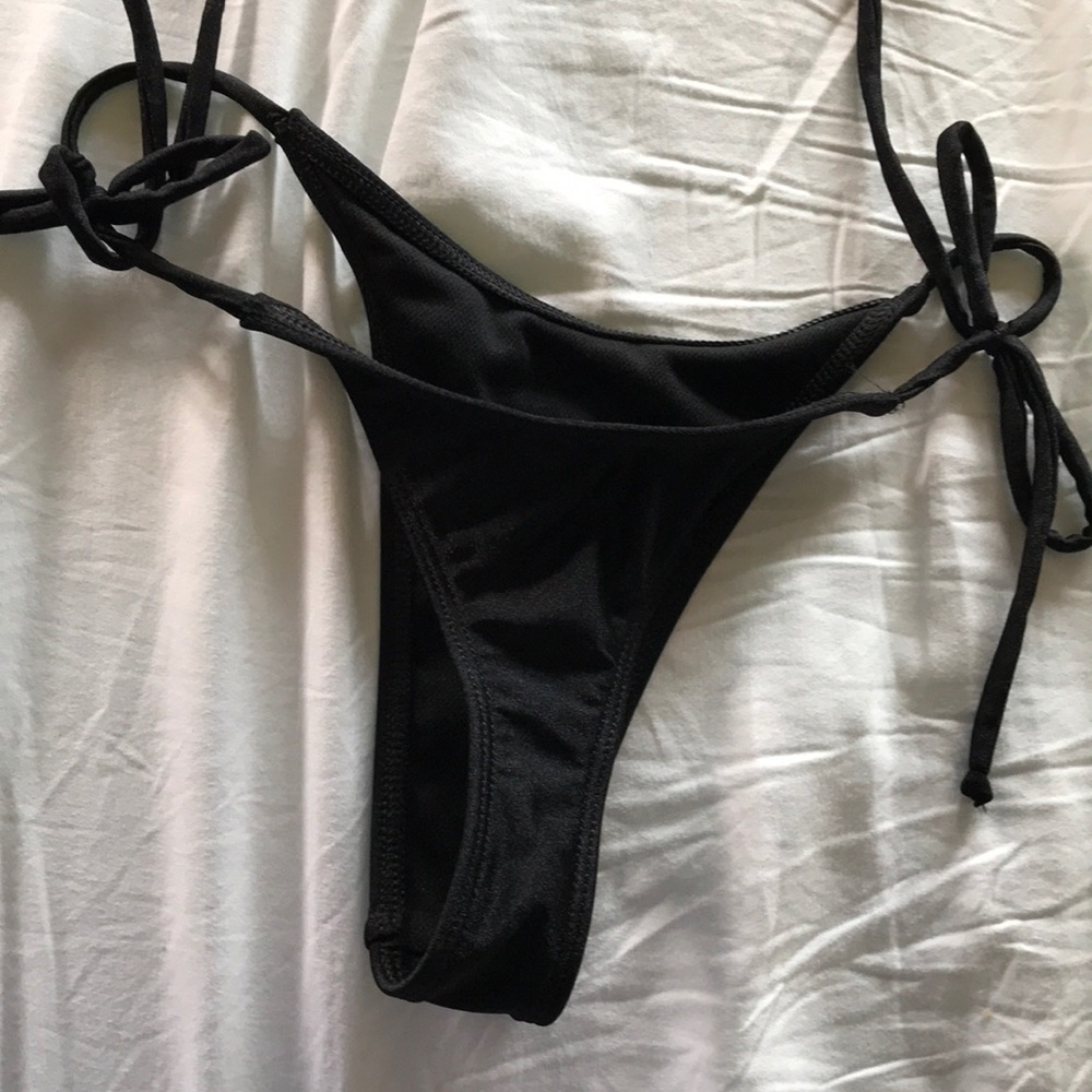 Black bikini bottom